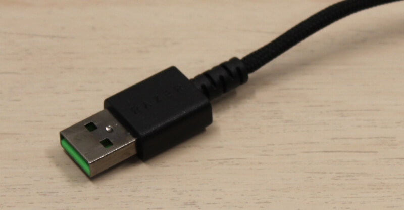Razer USB tilslutning grønt stik Deathadder V2 