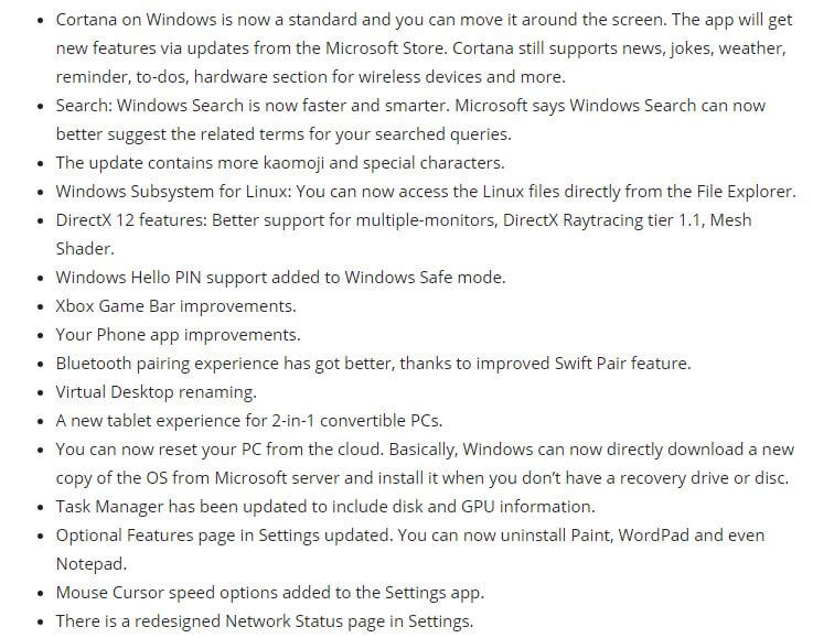 Windows 10 maj 2020 Update: Alt du skal vide