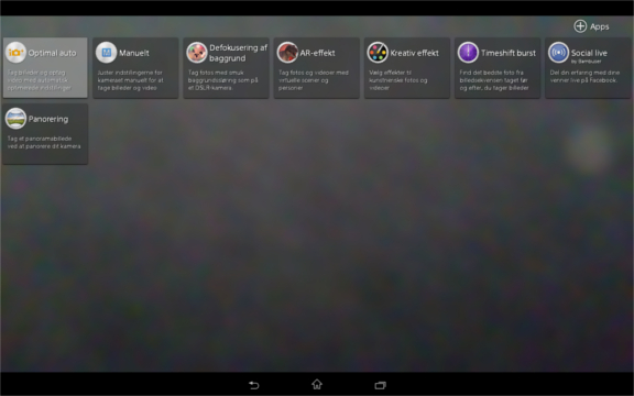 Kamera apps
