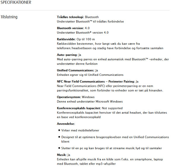 Specs fra web