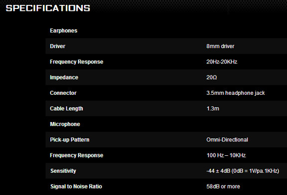 Specs fra web