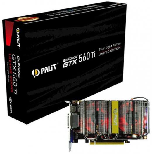 Palit GeForce GTX 560 Ti Twin Light Turbo grafikkort