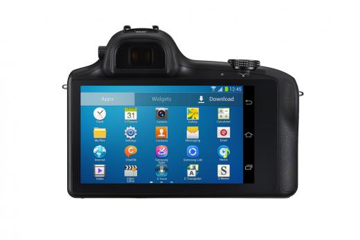 Spejlløst Samsung Galaxy NX systemkamera med Android